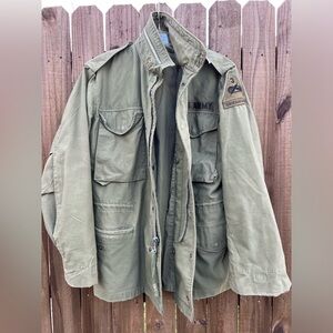 Vintage Military Jacket Spearhead Badge Hoodie